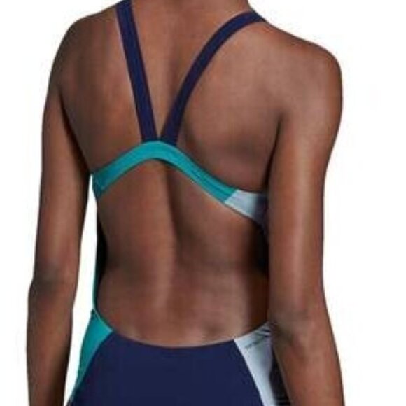 Adidas Fit Suit Parley 1Piece Swimsuit Sport DY7355 28” NWT - Picture 3 of 6